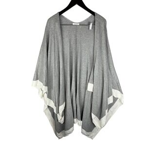 NWOT MerSea Charleston Travel Wrap Gray One Size Cotton Cashmere Quiet Luxury